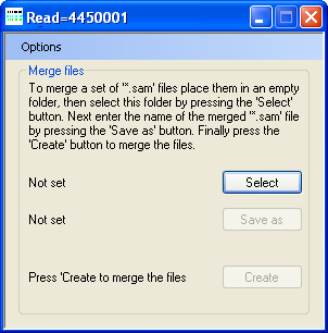 AgileSamFileMerger Screenshot 1